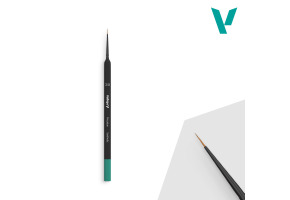 Синтетичний круглий пензлик з трикутною ручкою №. 3/0 Vallejo VALB03030