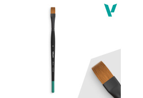 Плоский прямокутний синтетичний пензлик №. 10 Vallejo VALB04010