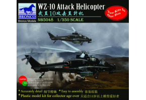 Scale model 1/350 WZ-10 attack helicopter Bronco NB5048