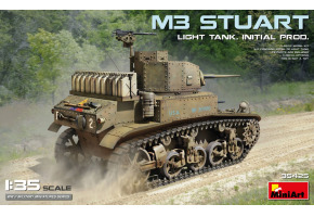 Scale model 1/35 British tank M3 Stuart initial version MiniArt 35425