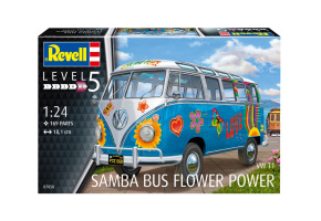 Збірна модель 1/24 Фургон VW T1 Samba Bus Flower Power Revell 07050