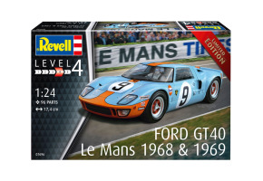 Збірна модель 1/24 Автомобіль Ford GT 40 Le Mans 1968 Revell 07696