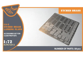 Набір фототравлення 1/72 Ла-5 (всі модифікації) з фототравленням посадкових закрилків Clear Prop CPA-72012