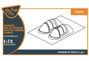 Скло кабіни (вакуумне) 1/72 Gloster E28/39 Pioneer Clear Prop CPA-72023