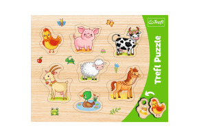 Frame puzzles: Animals on the farm 7pcs