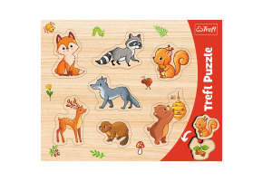 Frame puzzles: Forest animals 7pcs