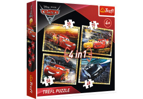 Puzzles 4in1: Ready to Race - Cars 3