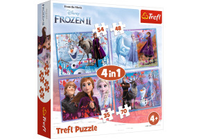 Puzzles 4in1: Unusual Journey - Frozen 2