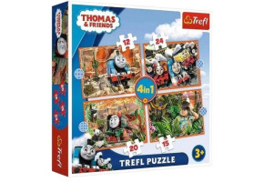 Puzzles 4 in 1: Thomas and his friends