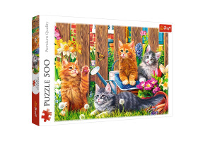 Пазлы Котики в саду 500шт
