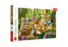 Пазли Сім'я тигрів 500шт