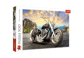 Пазли Чорний мотоцикл 500шт