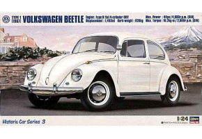 Збірна модель 1/24 Автомобіль Volkswagen Beetle 1967 Hasegawa 21203