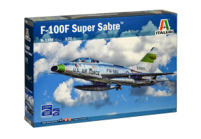 Збірна модель 1/72 Літак F-100F Super Sabre Italeri 1398