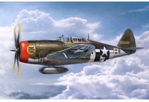 Збірна модель 1:24 Американський винищувач P-47D Thunderbolt Razorback Trumpeter 02427
