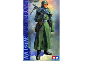 Scale model 1/16 Figure German machine gunner of the Second World War (Greatcoat) Tamiya 36306