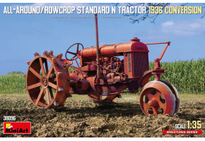 Збірна модель 1/35 Універсальний/повалковий трактор STANDARD N, переобладнаний в трактор 1936 MiniArt 38096