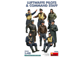 Збірна модель 1/48 Фігури Пілоти та командний штаб Люфтваффе MiniArt 49026