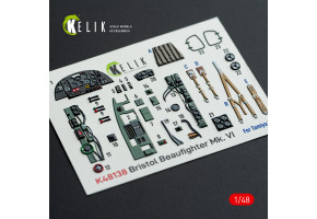 Bristol Beaufighter Mk.VI 3D декаль інтер'єр для комплекту Tamiya 1/48 KELIK K48138