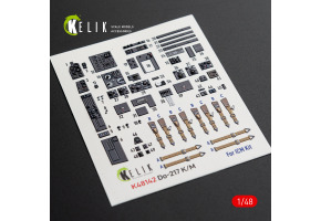 Dornier Do-217 K/M 3D декаль інтер'єр для комплекту ICM 1/48 KELIK K48142