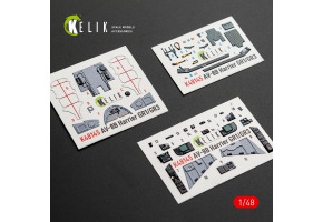 McDonnell Duglas AV-8 B Harrier 3D декаль інтер'єр для комплекту Hasegawa 1/48 KELIK K48145