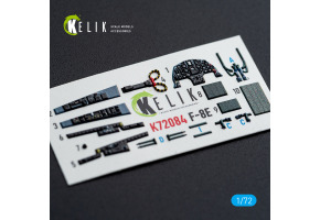 Chance Vought F-8 E Crusader 3D декаль інтер'єр для комплекту Academy 1/72 KELIK K72084