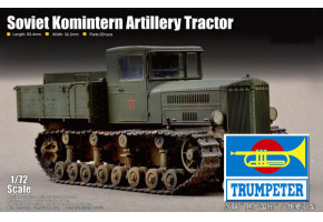 Збірна модель 1/72 радянський трактор Comintern Trumpeter 07120