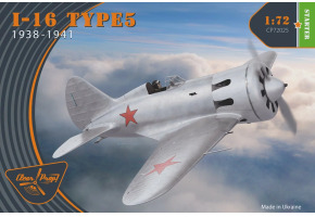 Збірна модель 1/72 літак I-16 Type 5 (1938-1941) Clear Prop 72025