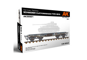 Збірна модель 1/35 німецька залізнична платформа типу SSYS AK-Interactive 35501