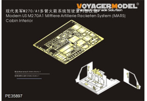 Modern US M270A1 Mittlere Artillerie Racketen System (MARS) Cabin Interior(For TRUMPETER 01046)