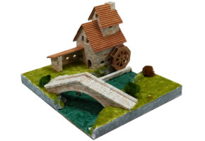 Керамічний конструктор - кузня з мостом та водяним колесом (FORJA CON PUENTE - WATERWHEEL FORGE)