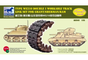 Набір траків 1/35 для M4 Sherman/M3 Grant/Ram (тип WE210 Double I) Bronco AB3543