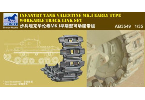 Набір траків 1/35 для Valentine Mk. I (раннього типу) Bronco AB3549