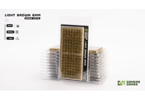 Набір пучків дрібної світло коричневої трави Light Brown 6мм - Small Gamers Grass GG6-LBs