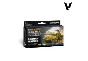Набір акрилових фарб Німецька бронетехніка WWII (WWII German Armour) Vallejo VAL 70205