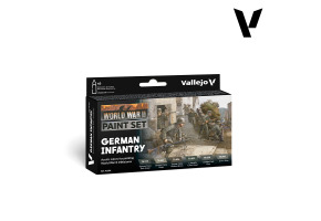 Набір акрилових фарб Німецька піхота WWII (WWII German Infantry) Vallejo VAL 70206
