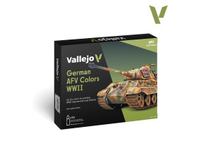 Набір акрилових фарб Колір німецької техніки WWII (German AFV Colors WWII) Vallejo VAL 70255
