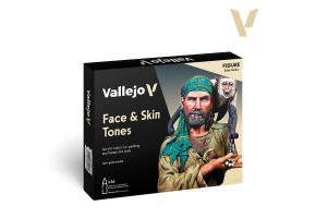 Набір акрилових фарб Відтінки обличчя та шкіри (Face & Skin Tones) Vallejo VAL 70258
