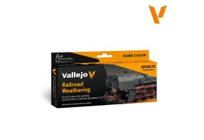 Набір акрилових фарб Везеринг залізниці (Railroad Weathering) Vallejo VAL 70264