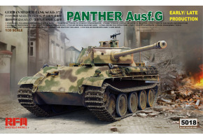 Збірна модель 1/35 Танк Panther Ausf.G ранніх та пізніх випусків RFM RM-5018