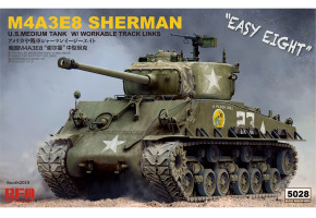 Збірна модель 1/35 Танк M4A3E8 Sherman RFM RM-5028