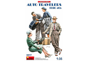 Збірна модель 1/35 Фігури Автомандрівники 1930-40-х років Miniart 38017