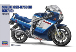 Збірна модель 1/12 Мотоцикл Suzuki GSX-R750(G) (GR71G) 1986 р. Hasegawa21507