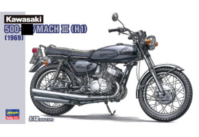 Збірна модель 1/12 Мотоцикл Kawasaki 500-SS/MACH III (H1) 1969 Hasegawa 21510