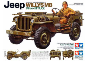 Збірна модель 1/35 автомобіль Jeep Willys MB 1/4 ton 4X4 Truck Tamiya 35219