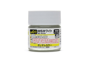 Nitro based acrylic paint Gundam Color (10ml) MS White Mr.Color UG1