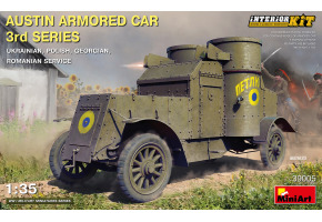 Scale model 1/35 Armored car Austin 3rd series with interior (Ukrainian, Polish, Georgian, Romanian Service) MiniArt 39005