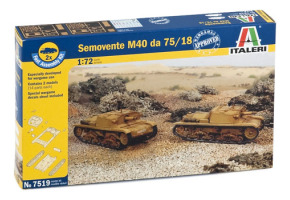 Збірна модель 1/72 Самохідна артилерійська установка М40 75/18 Italeri 7519