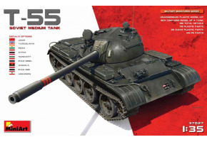 Сборная модель 1/35 Советский средний танк Т-55 МиниАрт 37027