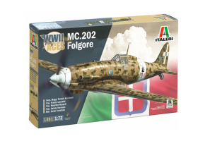 Збірна модель 1/72 Літак Macchi MC.202 Folgore "Aces" - 5 версій Regia Aeronautica Aces Italeri 1481